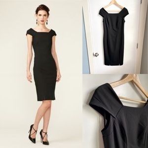 [NWoT] Ava & Aiden Square Neck Slit Sheath Dress